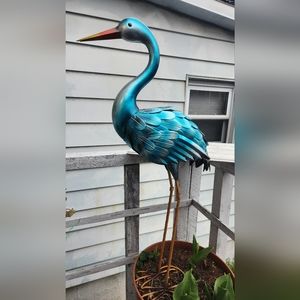 Evergreen 35” Blue Heron Statue Pair
